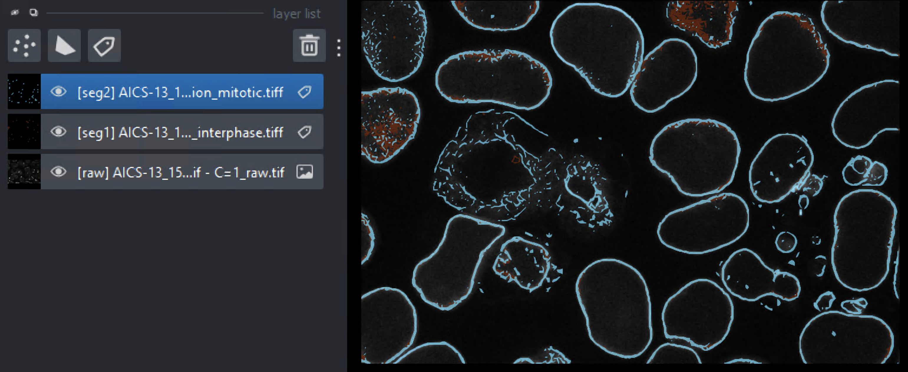 images layer in Layer List panel